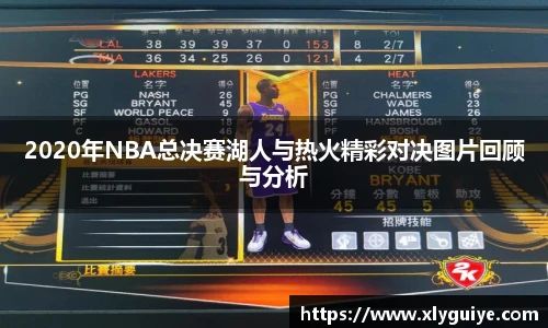 2020年NBA总决赛湖人与热火精彩对决图片回顾与分析